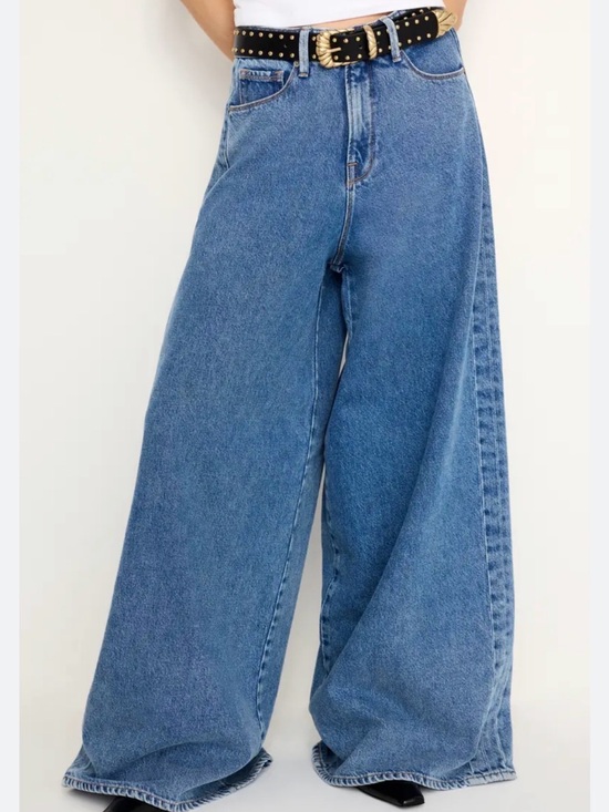 Good American Denim - Good American Extra Wide Leg High-Rise Women's Jeans